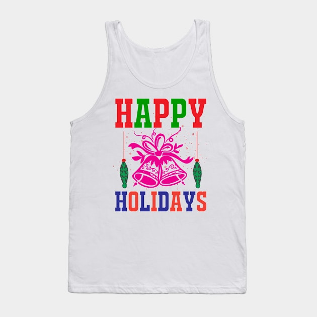 Happy Holiday - Merry Christmas Tank Top by Origami Fashion